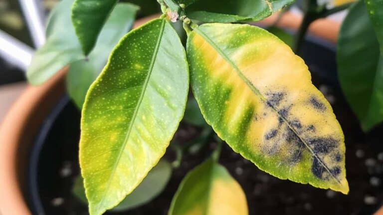 feuilles citronnier jaunies