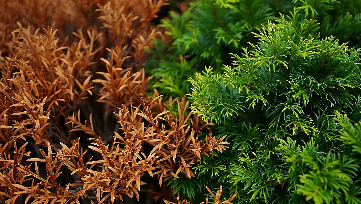 brunissement confiferes