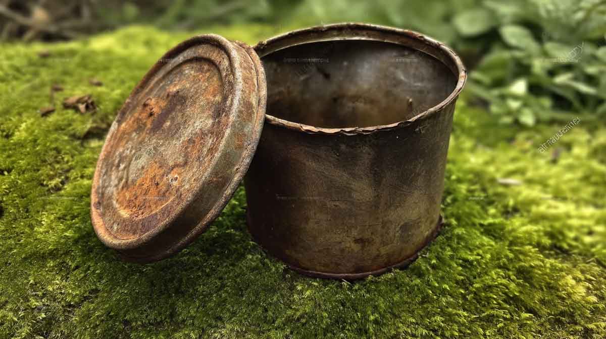 boite de conserve rouillée