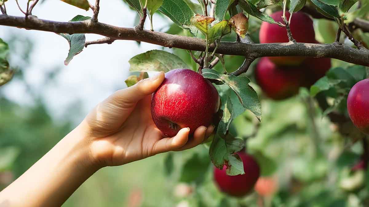 cueillir une pomme
