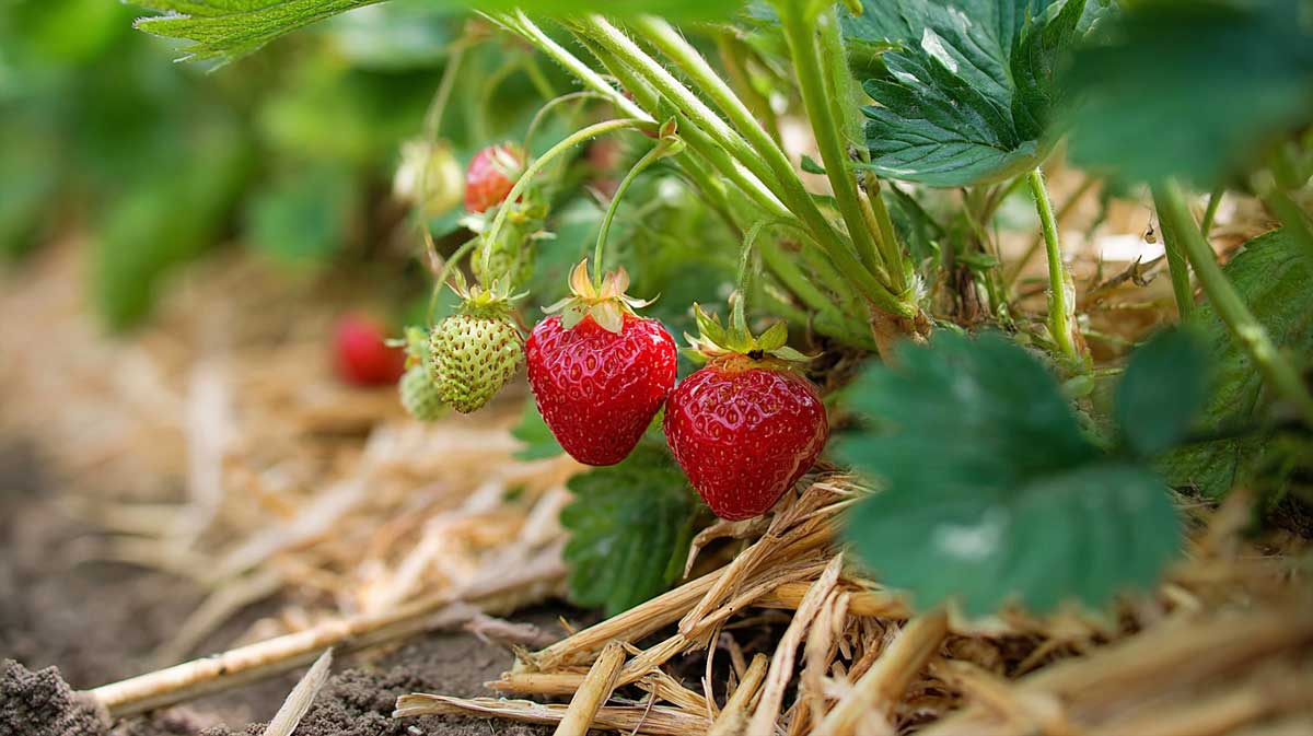 fraisiers potager juin