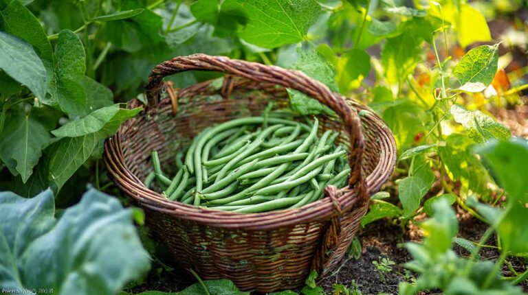 recolte haricots verts