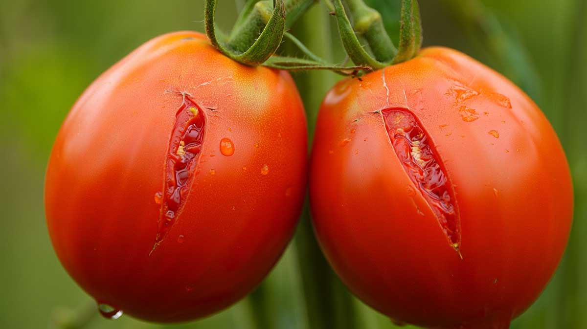 tomates fendillées