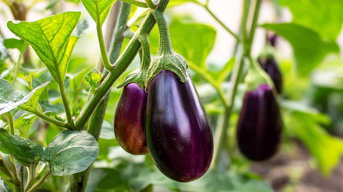 En août, je coupe ces feuilles sur mes aubergines : elles mûrissent deux fois plus vite