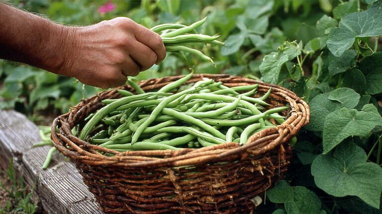 En août, je cueille mes haricots verts tous les 2 jours… et la récolte dure un mois de plus
