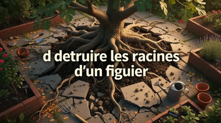 systeme racinaire figuier soulevant dalles et detruisant plantations