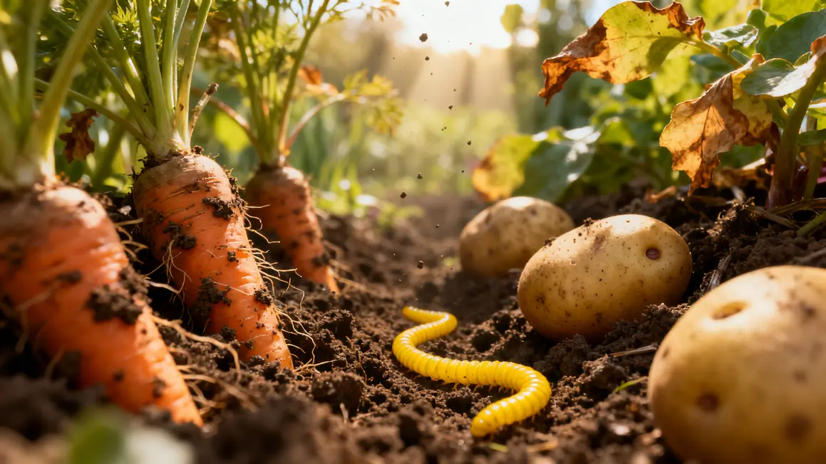 larves taupin racines potager