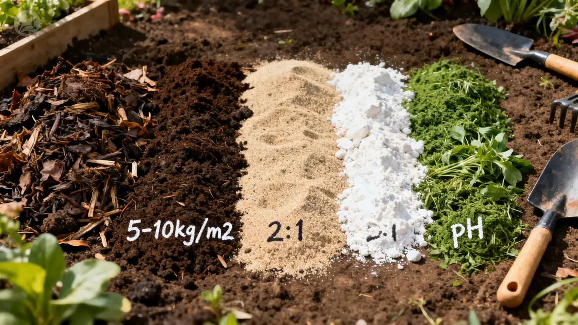 Amélioration sol argileux compost sable chaux engrais verts