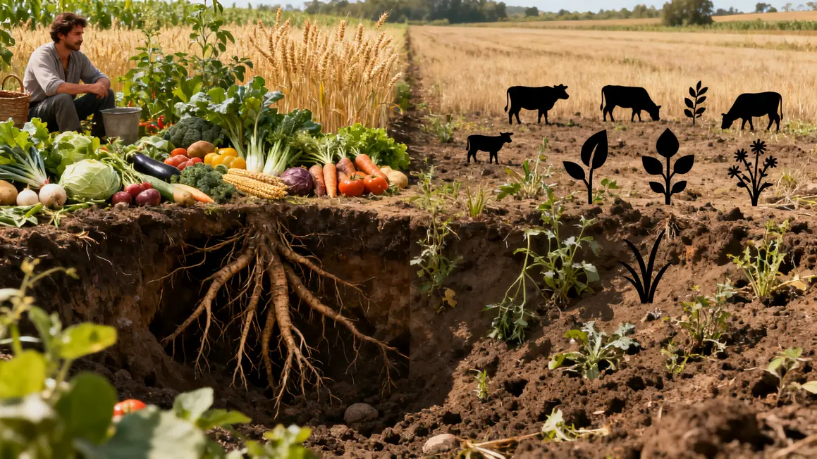 Sol enrichi rotation des cultures versus monoculture