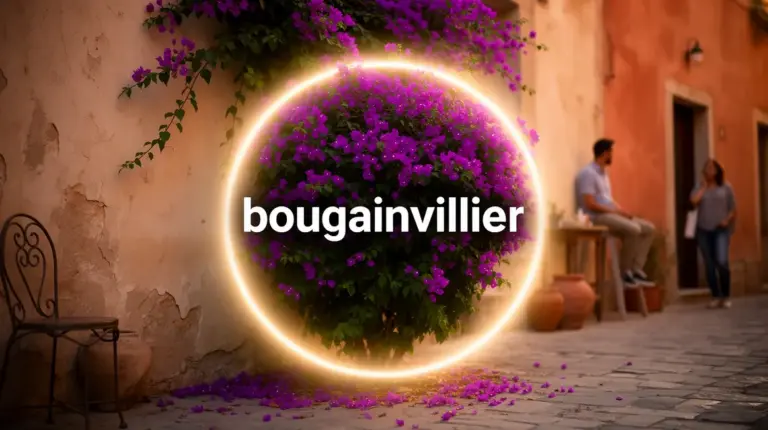Bougainvillier violet floraison intense cadre mediterraneen