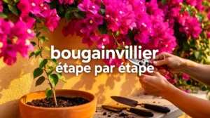 mur et balcon couverts de bougainvillier en pleine floraison