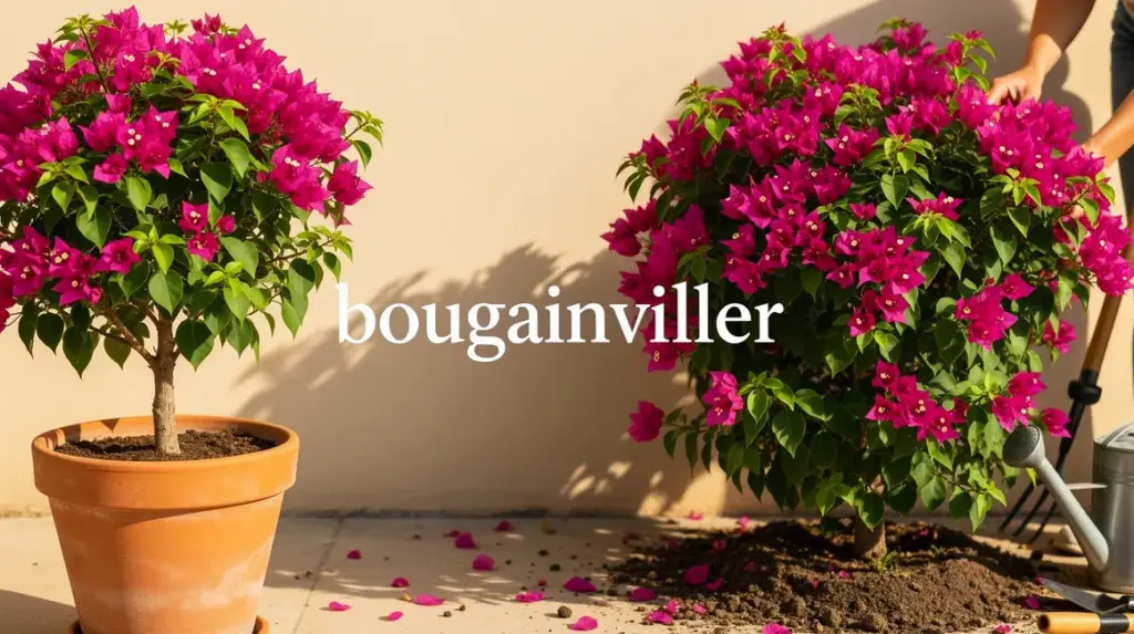 Bougainvillier expose au soleil en pot et pleine terre