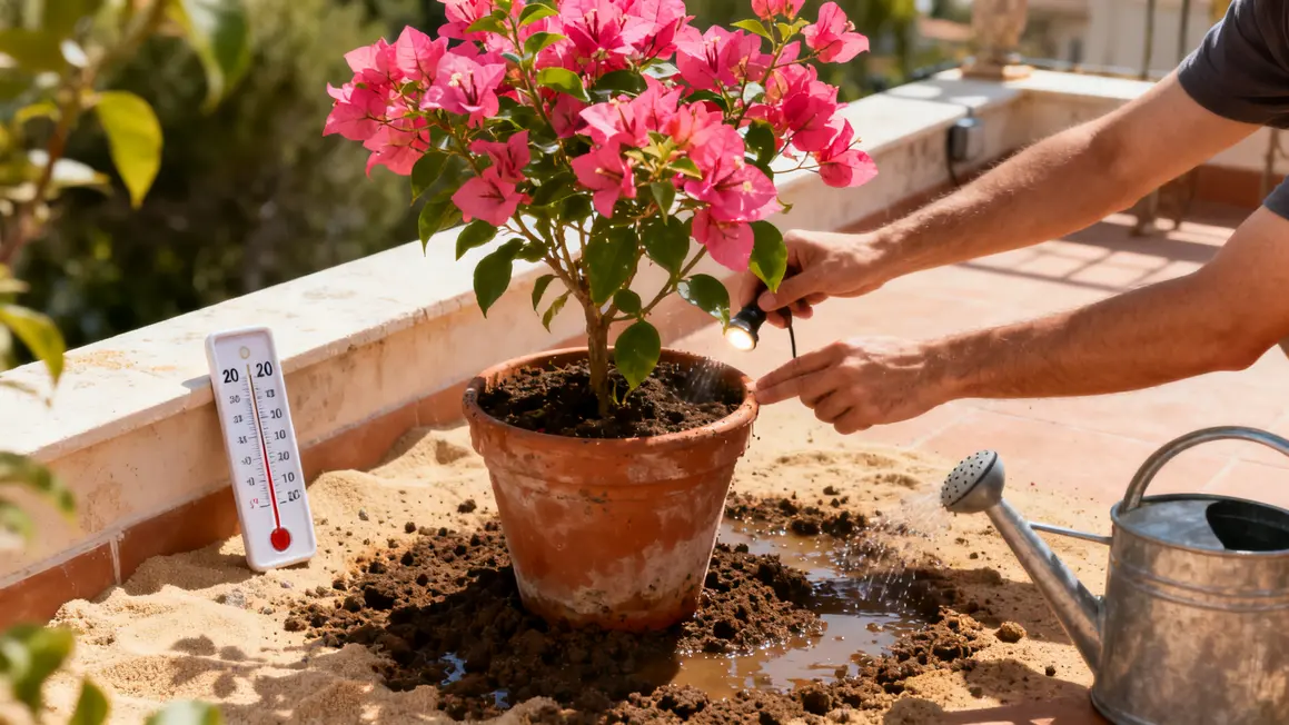 bougainvillier pot drainage exposition soleil