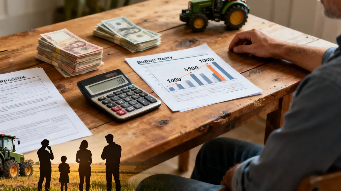 Budget exploitation familiale calculatrice machine agricole