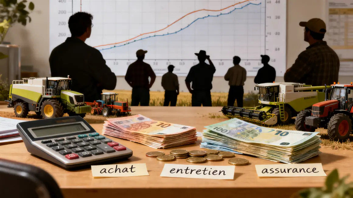 budget materiel agricole calcul et graphique