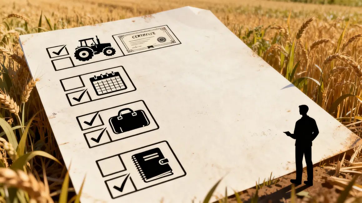 Checklist critères clés formation agricole adulte sur le terrain