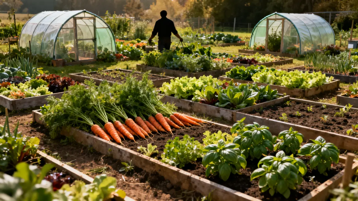 ferme maraichere legumes rotation serres