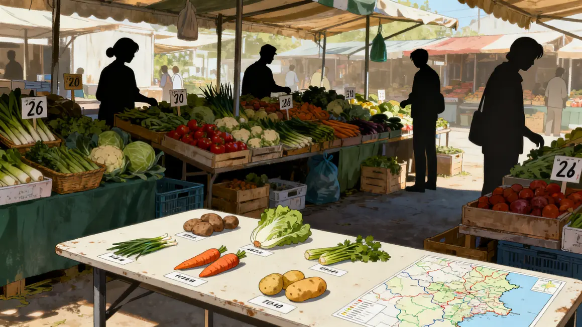 marche local legumes prix rendement carte maraichere
