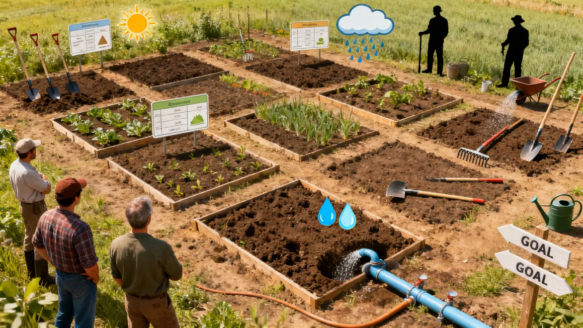 plan terrain maraichere analyse sol choix eau objectifs