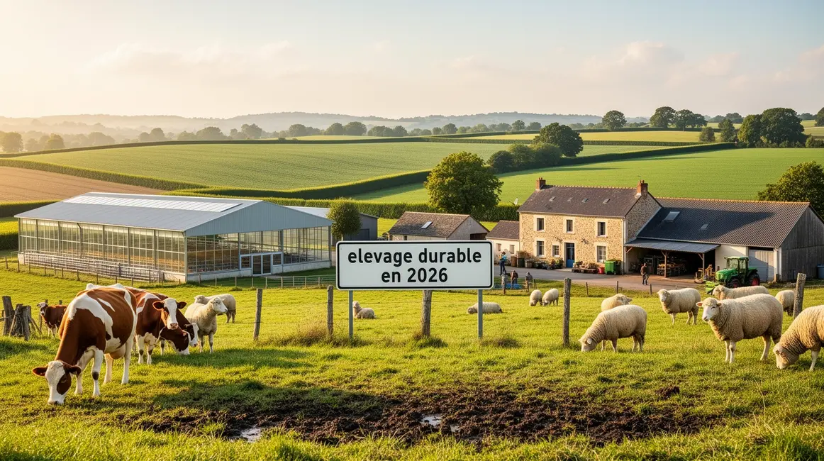 Ferme durable 2026 champs haies animaux