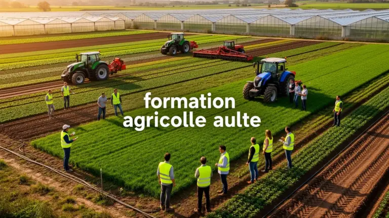 formation agricole adulte vue large exploitation