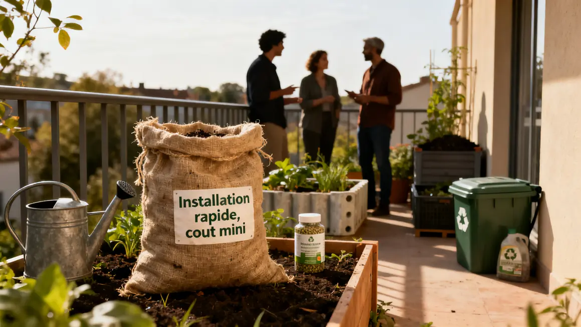 Botte de paille installation rapide petit jardin