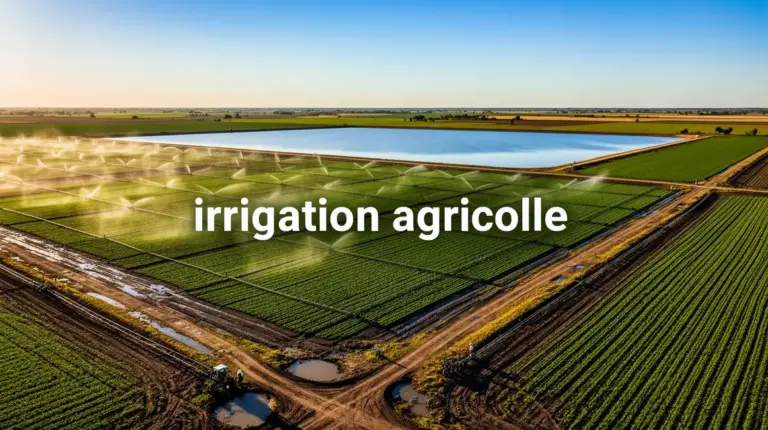 champ agricole irrigue systemes d'arrosage gestion durable