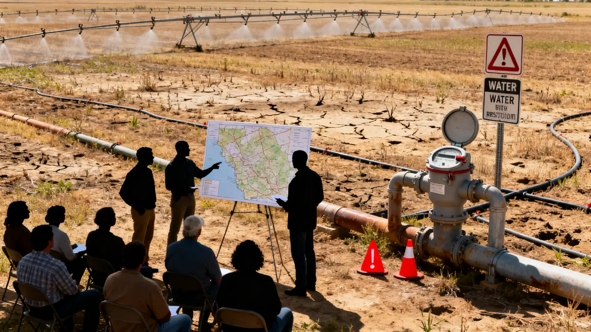 champ avec stress hydrique irrigation agricole 2026