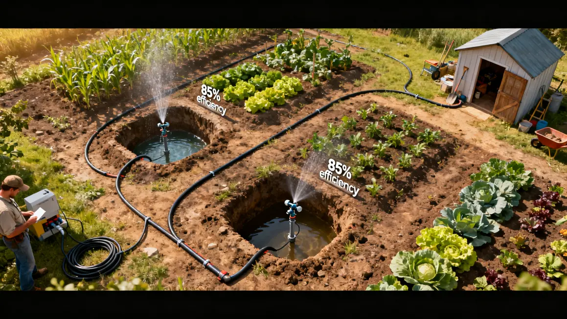 schema irrigation agricole fosses goutte a goutte asperseurs micro jets