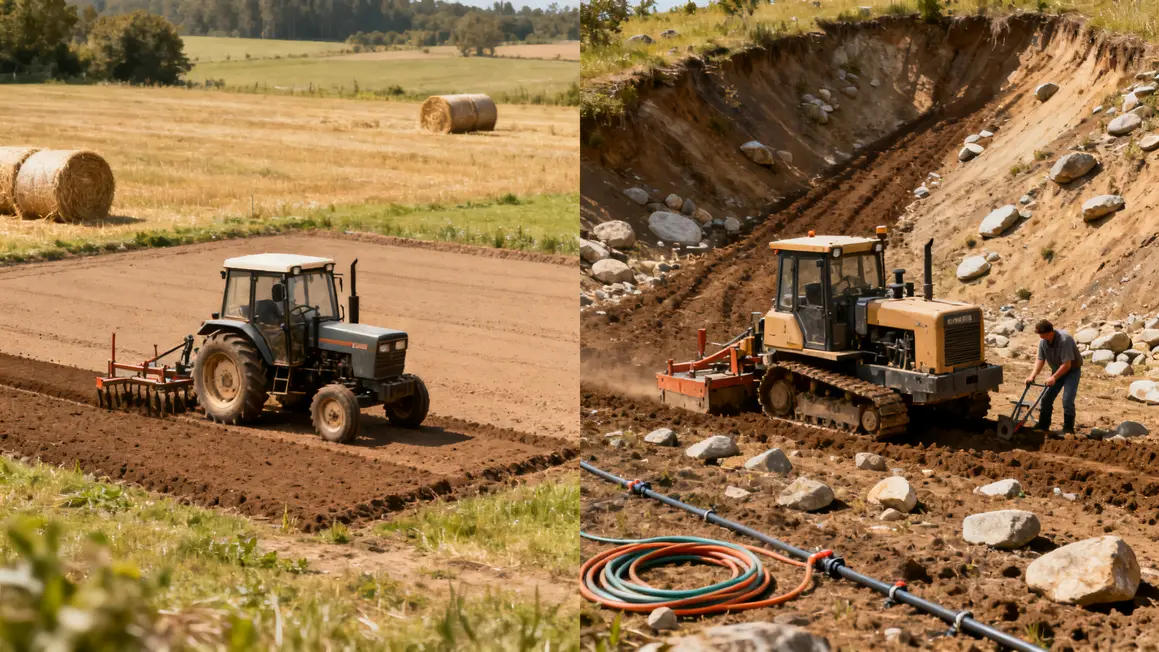 comparatif puissance matériel agricole parcelles