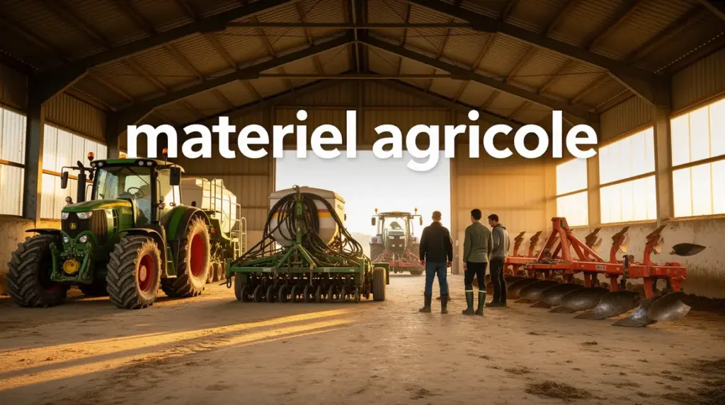 controle materiel agricole dans un hangar