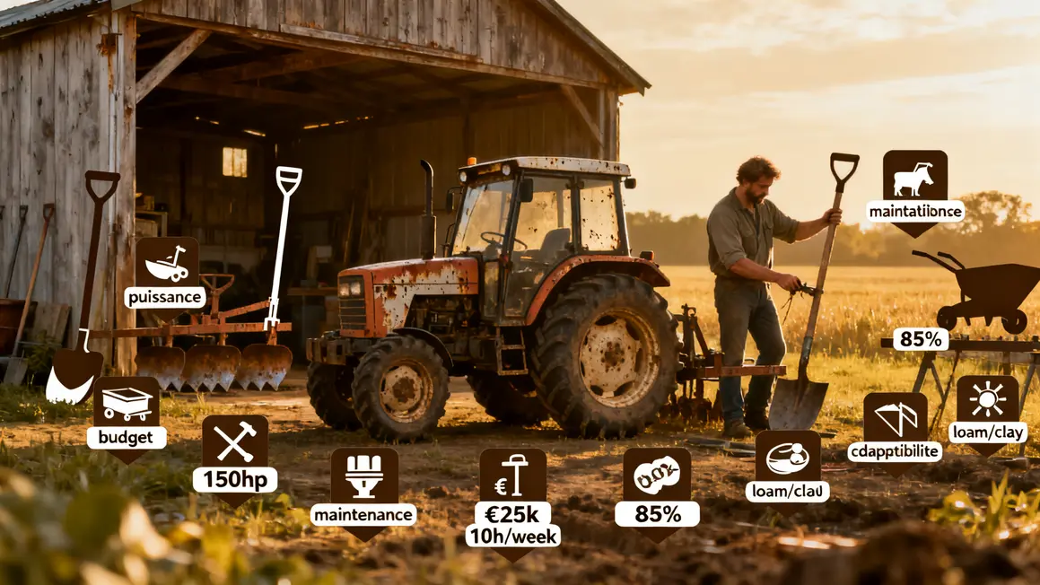 materiel agricole criteres choix outil puissance budget maintenance