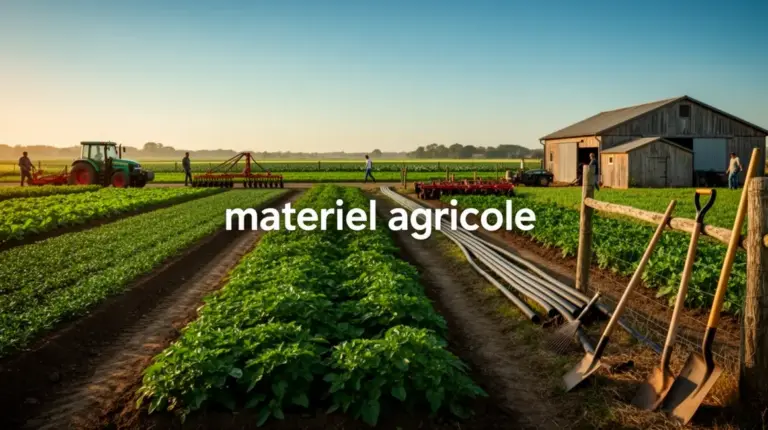 image materiel agricole ferme diversifiee outils machines parcelles