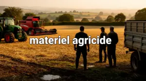 materiel agricole paysan tracteur moissonneuse