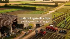 Materiel agricole petit budget ferme diversifiee parcelles