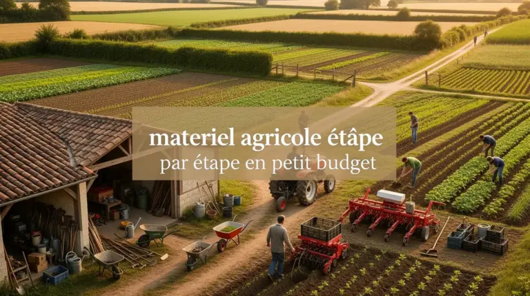 Materiel agricole petit budget ferme diversifiee parcelles