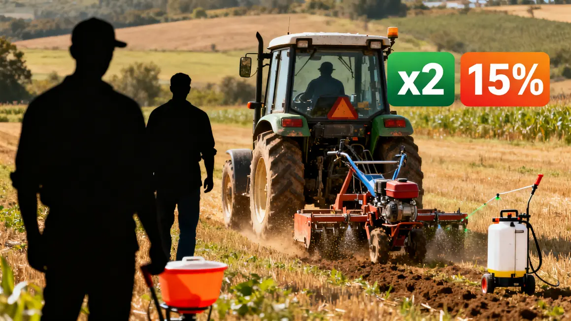materiel agricole motoculteur tracteur compact rendement