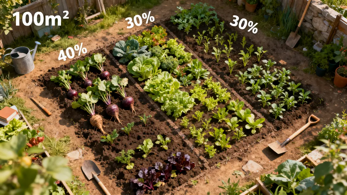 planche culture maraichere repartition legumes racines rapides