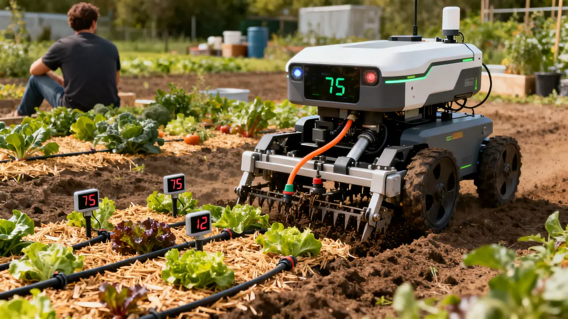 robot desherbage irrigation precision capteurs couverts vegetaux