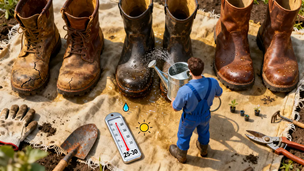 Bottes alignées préparation potager sur paille