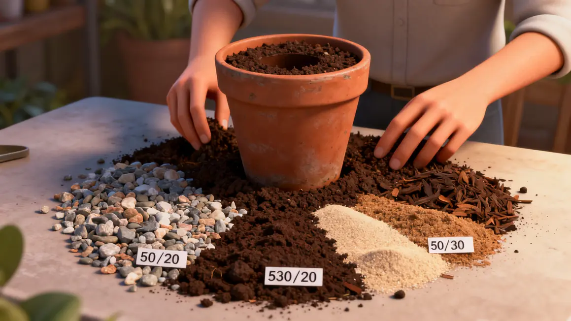 pot percé et substrat drainage bougainvillier proportions indiquées