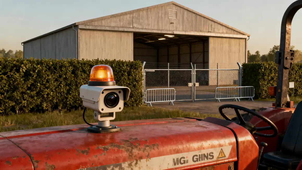 Securité hangar et gps materiel agricole