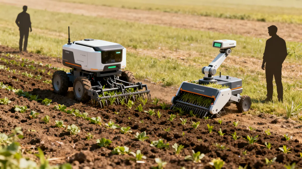Robotique agricole desherbage et recolte reduction intrants