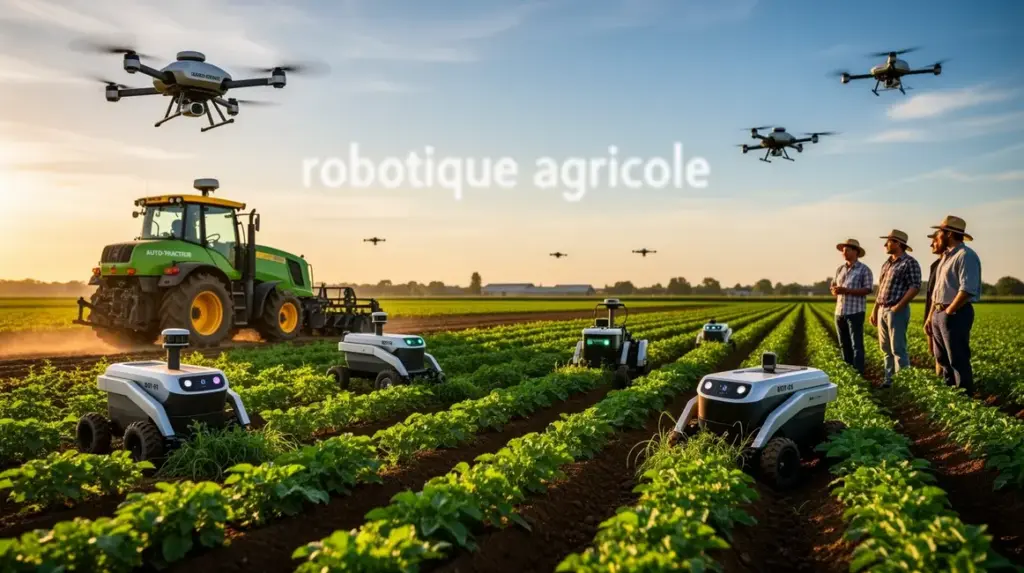 robotique agricole tracteur autonome drone champ