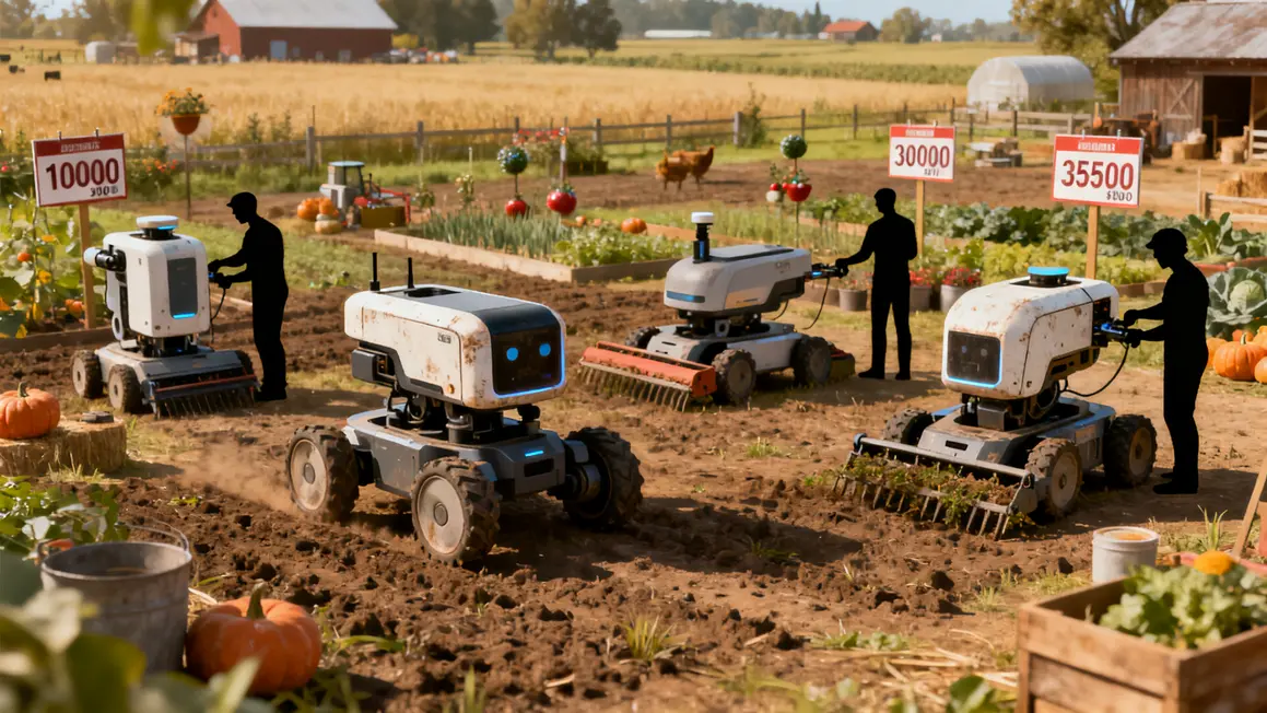 robotique agricole robots couts petits budgets prix