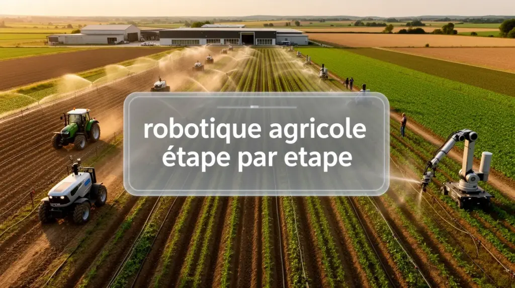 schema etape par etape robotique agricole