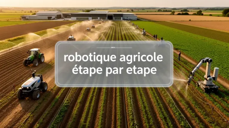schema etape par etape robotique agricole