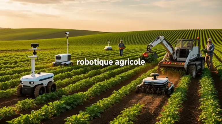 robots agricoles autonomes en action parmi les cultures