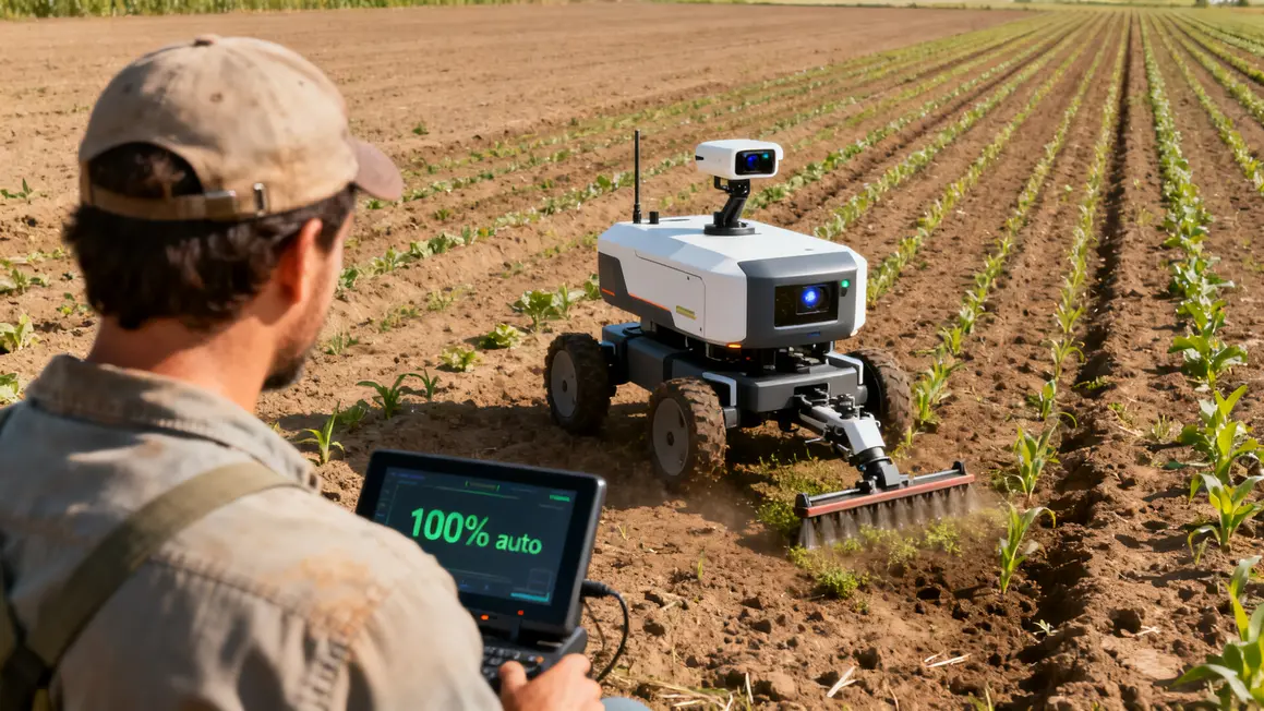 robot autonome désherbage champ capteurs