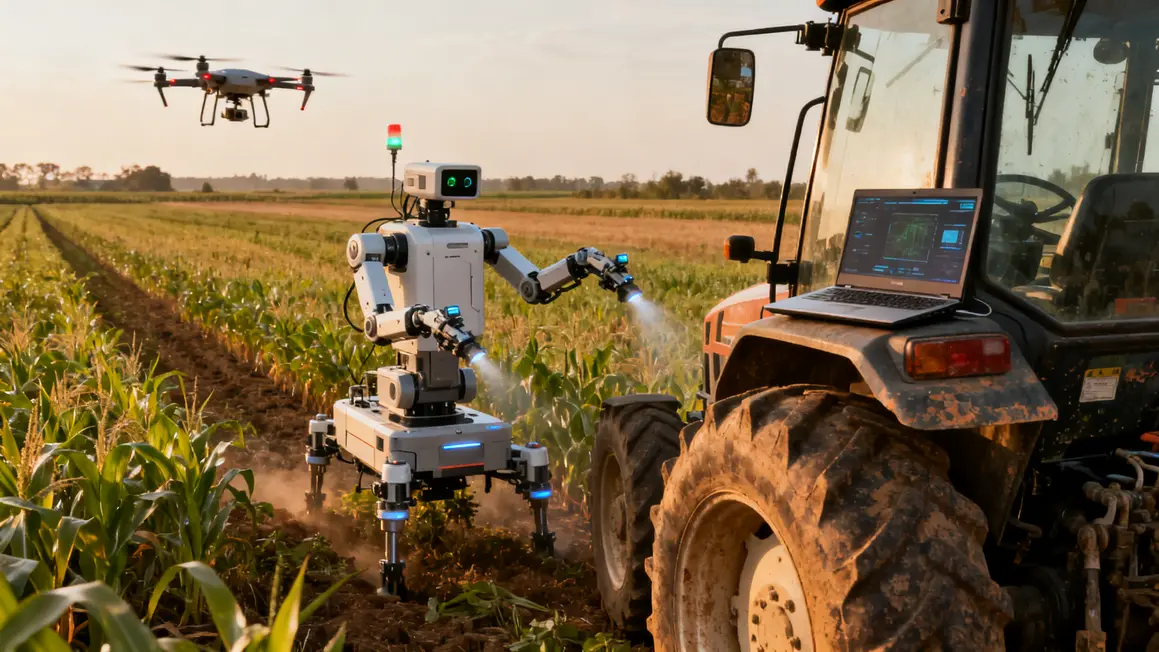robot agricole capteurs drone technologie
